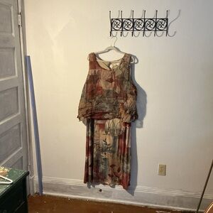 Studio C Multicolor Sleeveless Maxi Dress